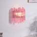 Pink Palermo Glass Wall Lamp Vakkerlight