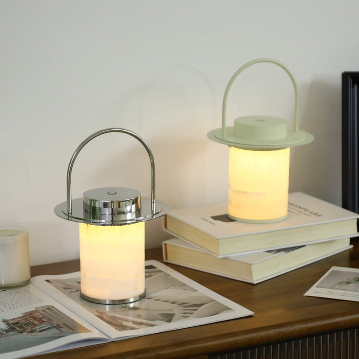 Pod Portable Rechargeable Alabaster Table Lamp Vakkerlight