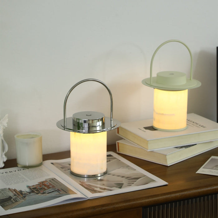 Pod Portable Rechargeable Alabaster Table Lamp Vakkerlight