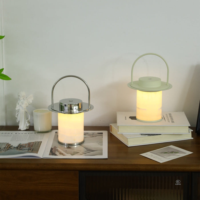 Pod Portable Rechargeable Alabaster Table Lamp Vakkerlight