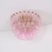 Poliedri Glass Pink Ceiling Light Vakkerlight