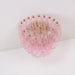 Poliedri Glass Pink Ceiling Light Vakkerlight