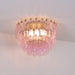 Poliedri Glass Pink Ceiling Light Vakkerlight