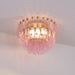 Poliedri Glass Pink Ceiling Light Vakkerlight