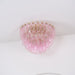 Poliedri Glass Pink Ceiling Light Vakkerlight