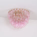 Poliedri Glass Pink Ceiling Light Vakkerlight