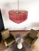 Prism Pink Glass Chandelier Vakkerlight