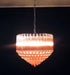 Prism Pink Glass Chandelier Vakkerlight