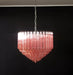 Prism Pink Glass Chandelier Vakkerlight