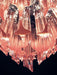 Prism Pink Glass Chandelier Vakkerlight