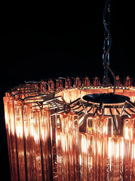 Prism Pink Glass Chandelier Vakkerlight