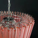 Prism Pink Glass Chandelier Vakkerlight
