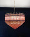 Prism Pink Glass Chandelier Vakkerlight