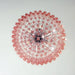 Prism Pink Glass Chandelier Vakkerlight