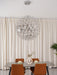 Silver Spark Ball Pendant Light Vakkerlight