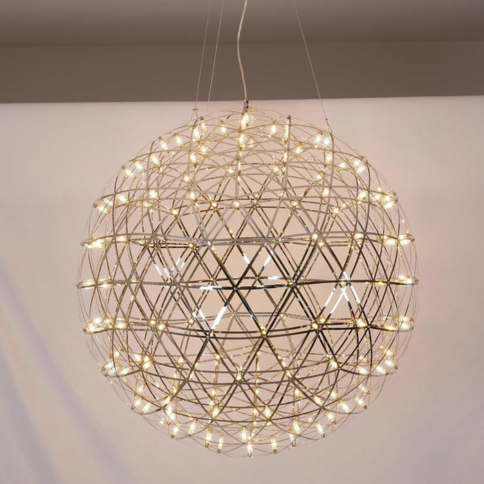 Silver Spark Ball Pendant Light Vakkerlight
