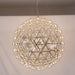 Silver Spark Ball Pendant Light Vakkerlight