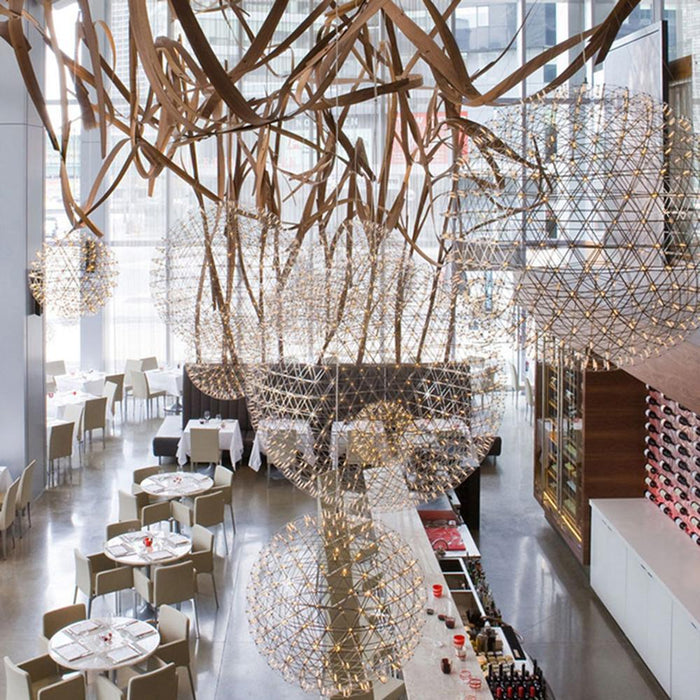 Silver Spark Ball Pendant Light Vakkerlight
