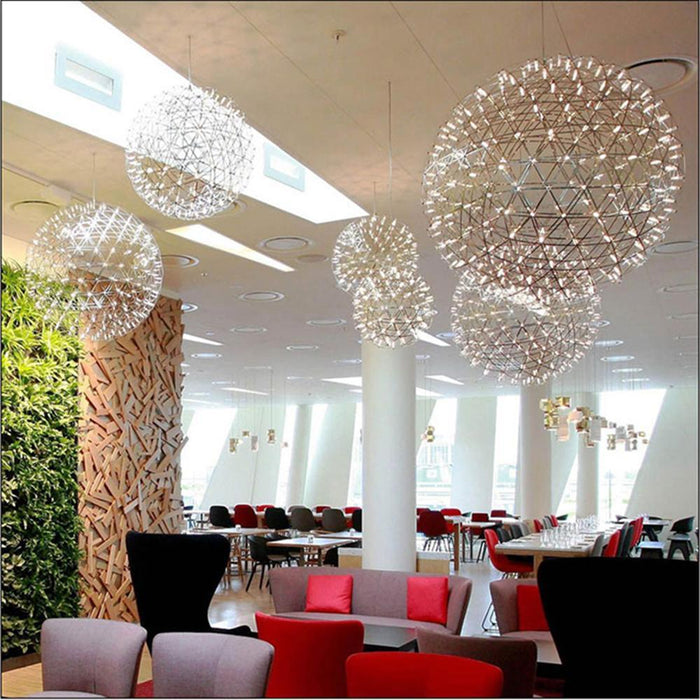 Silver Spark Ball Pendant Light Vakkerlight