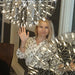 Silver Spark Ball Pendant Light Vakkerlight