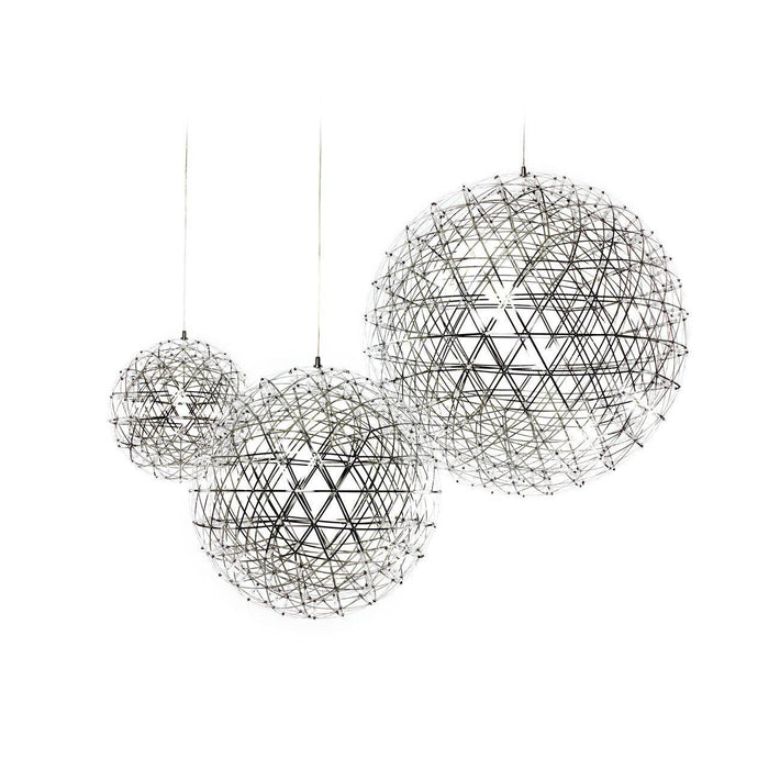 Silver Spark Ball Pendant Light Vakkerlight