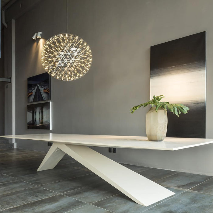 Silver Spark Ball Pendant Light Vakkerlight