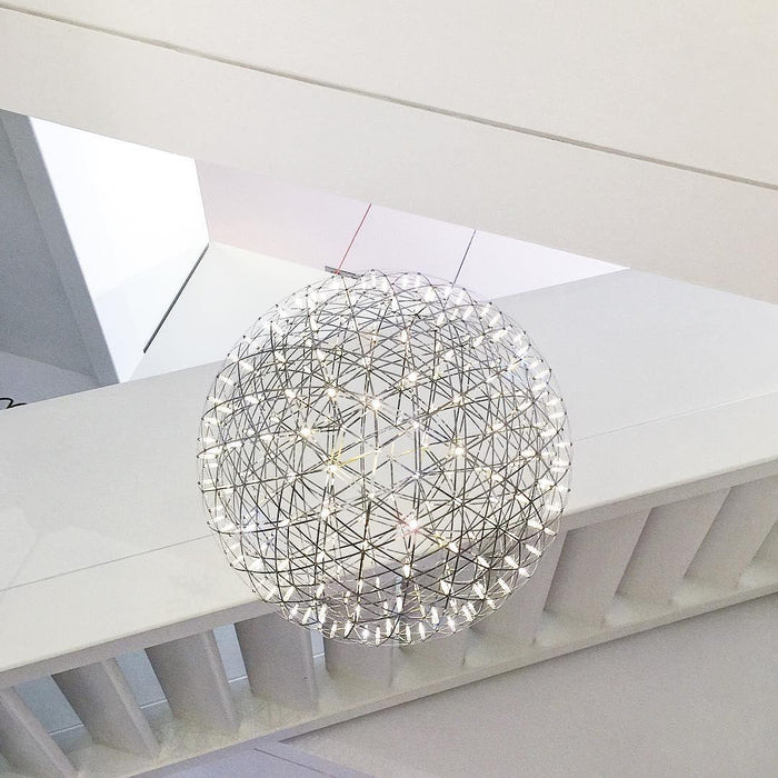 Silver Spark Ball Pendant Light Vakkerlight