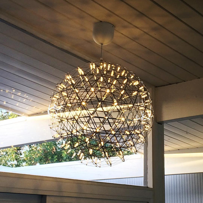Silver Spark Ball Pendant Light Vakkerlight