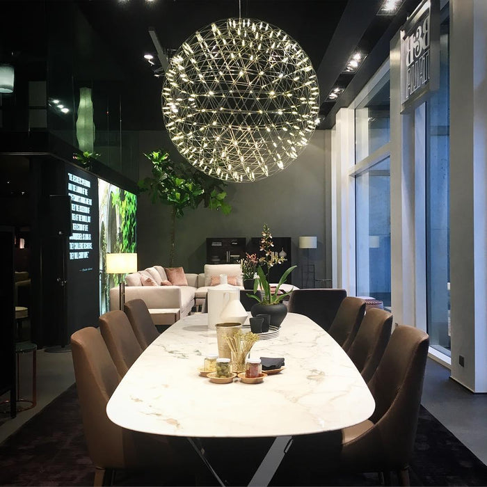 Silver Spark Ball Pendant Light Vakkerlight
