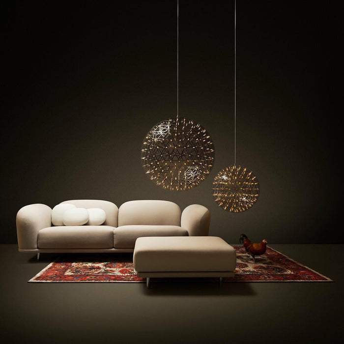 Silver Spark Ball Pendant Light Vakkerlight