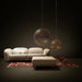 Silver Spark Ball Pendant Light Vakkerlight