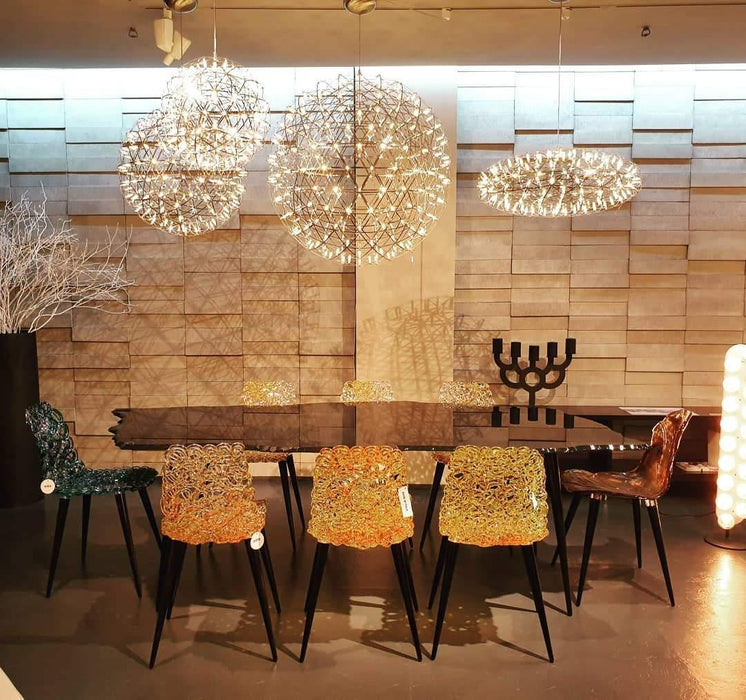 Silver Spark Ball Pendant Light Vakkerlight