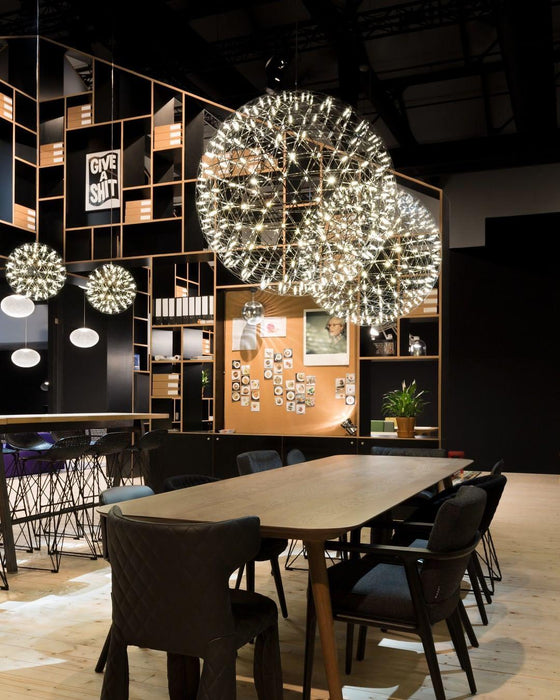Silver Spark Ball Pendant Light Vakkerlight