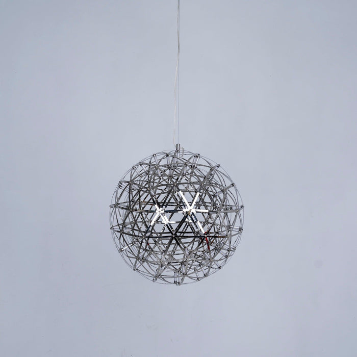 Silver Spark Ball Pendant Light Vakkerlight