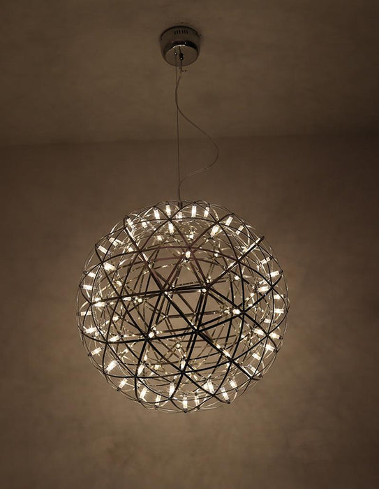 Silver Spark Ball Pendant Light Vakkerlight