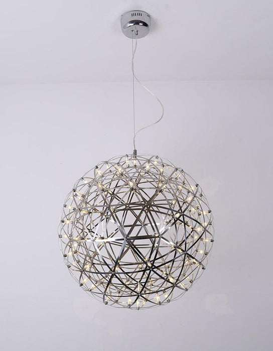 Silver Spark Ball Pendant Light Vakkerlight