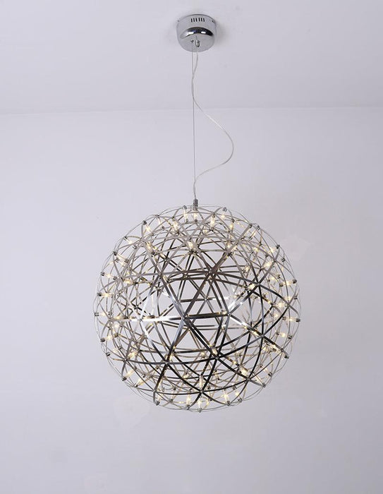 Silver Spark Ball Pendant Light Vakkerlight