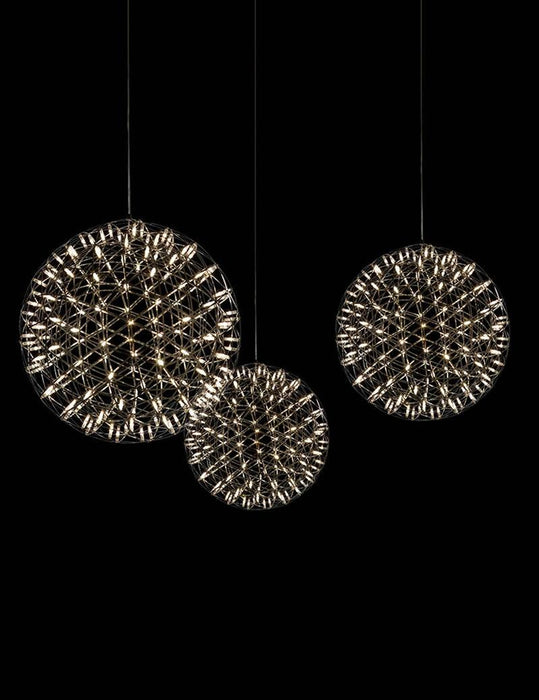 Silver Spark Ball Pendant Light Vakkerlight