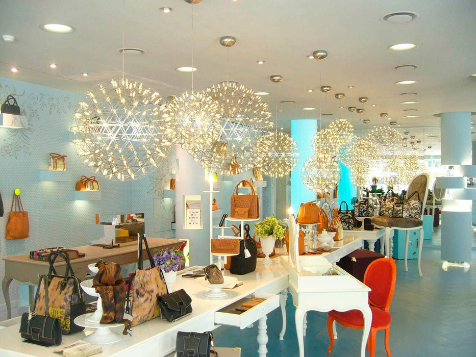 Silver Spark Ball Pendant Light Vakkerlight