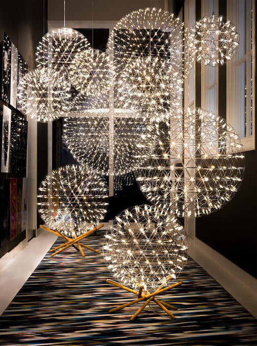 Silver Spark Ball Pendant Light Vakkerlight