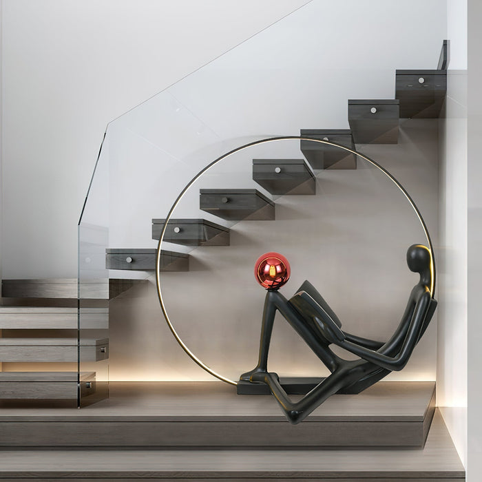Reader Sculpture Floor Lamp Vakkerlight