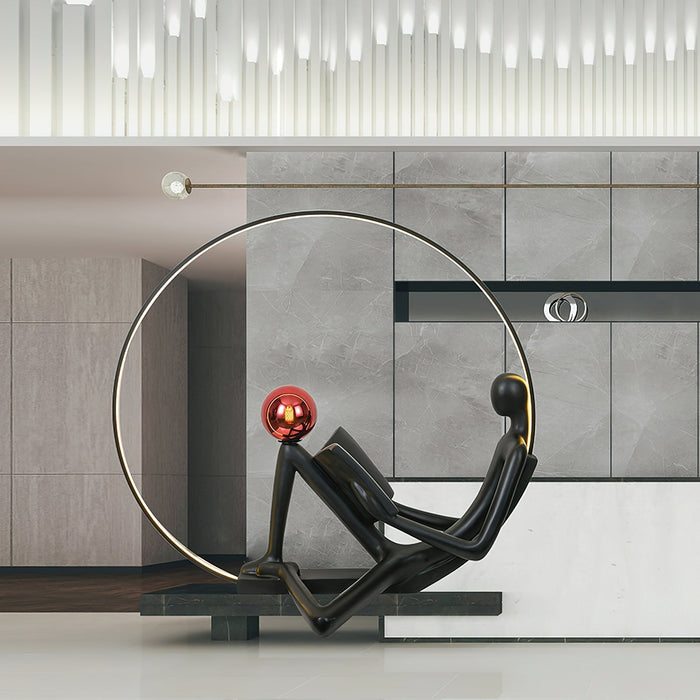 Reader Sculpture Floor Lamp Vakkerlight