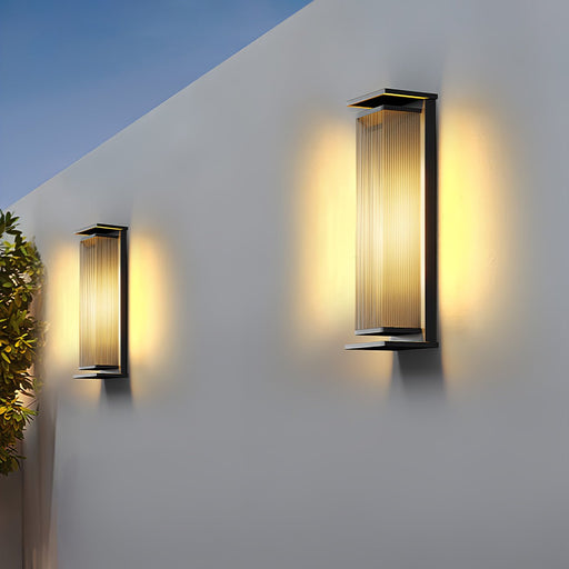 Rectangular Box Solar Outdoor Wall Lamp Vakkerlight