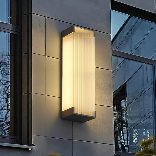 Rectangular Solar Outdoor Wall Light Vakkerlight