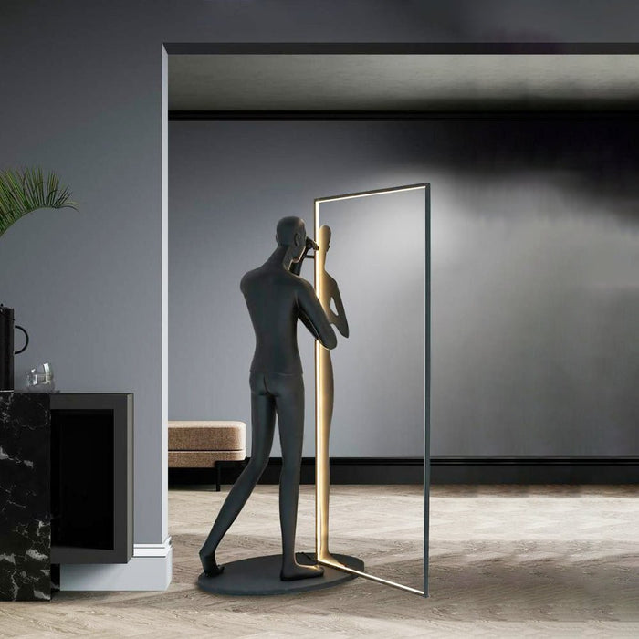 Mirror Sculpture Floor Lamp Vakkerlight