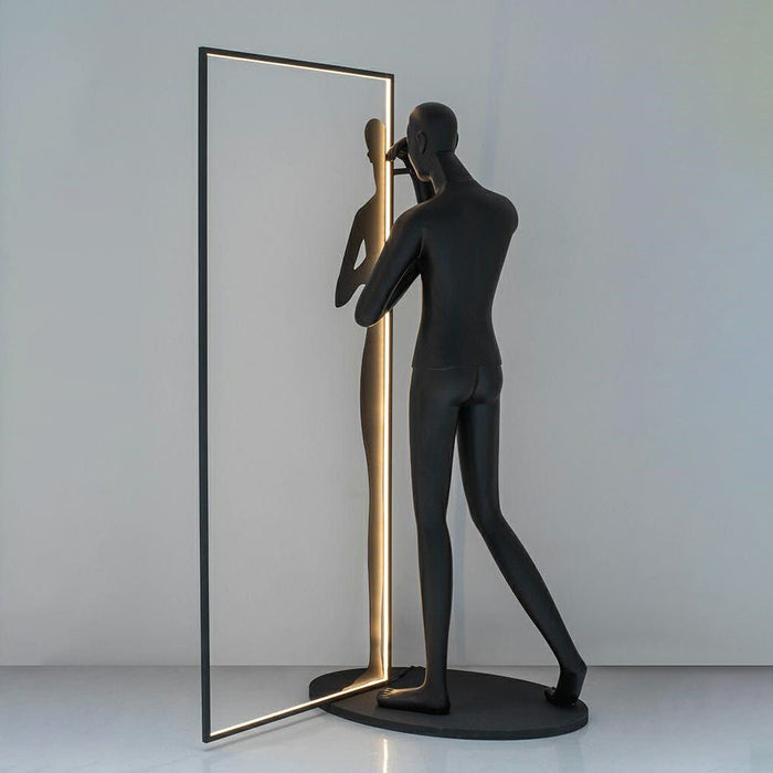 Mirror Sculpture Floor Lamp Vakkerlight