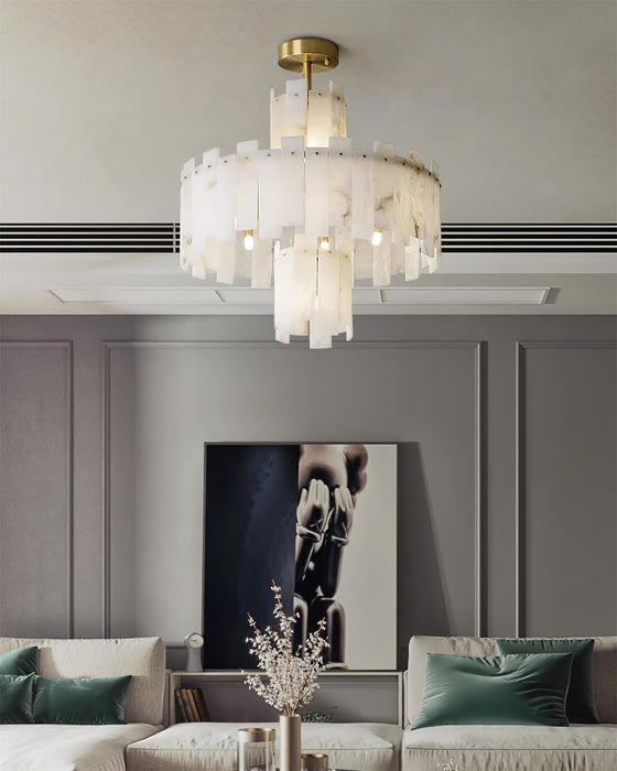 Regina Alabaster Chandelier Vakkerlight