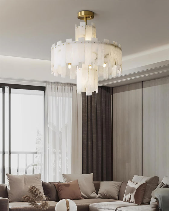 Regina Alabaster Chandelier Vakkerlight