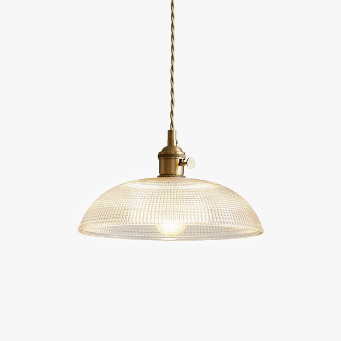 Ribbed Spiral Pendant Light Vakkerlight