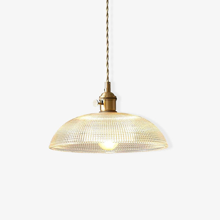 Ribbed Spiral Pendant Light Vakkerlight
